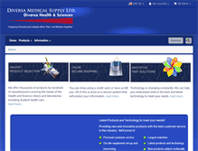 Tablet Screenshot of diversamedicalsupply.com